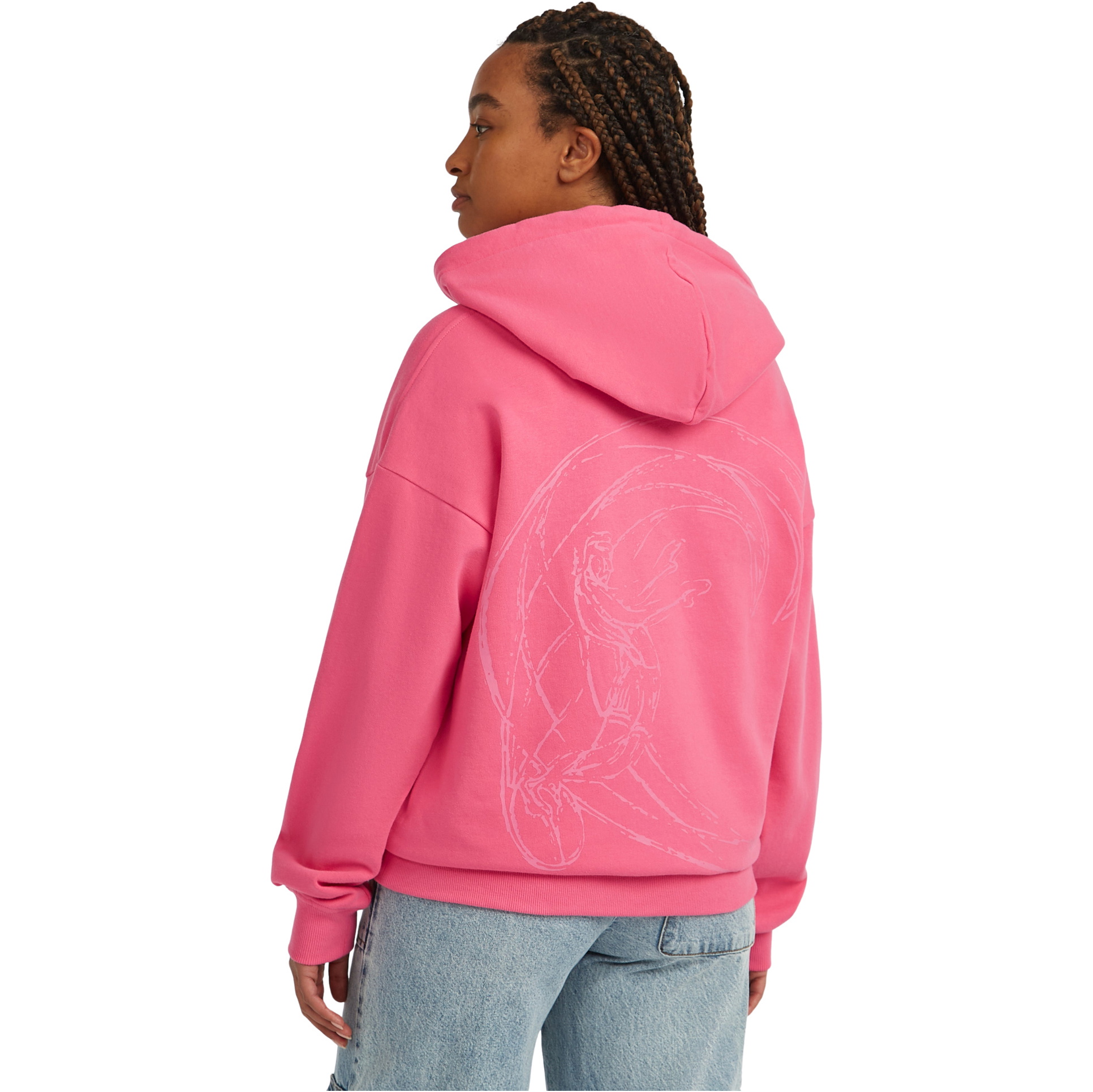2025 O'Neill Womens O'Riginals Oversized Hoodie 1750117 - Carmine Rose